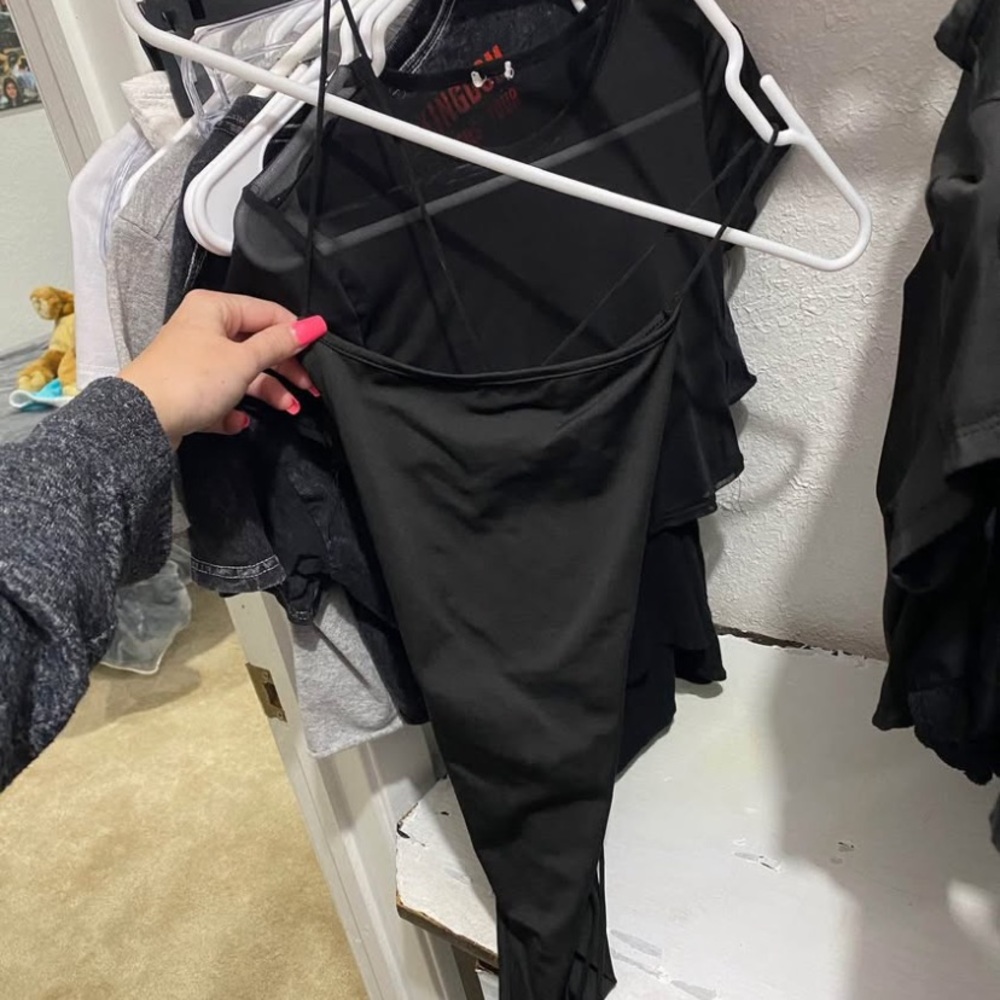 Black Strappy Bodysuit